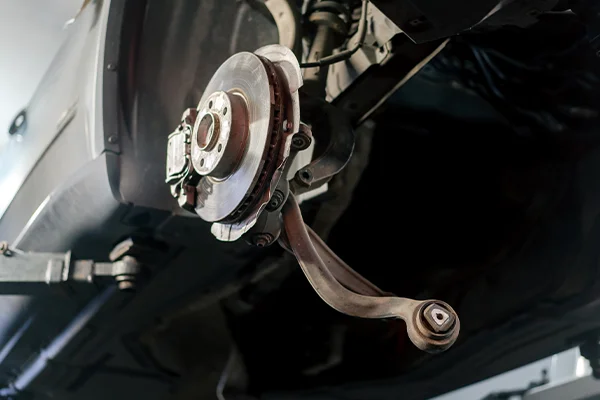 Brake assembly under maintenance
