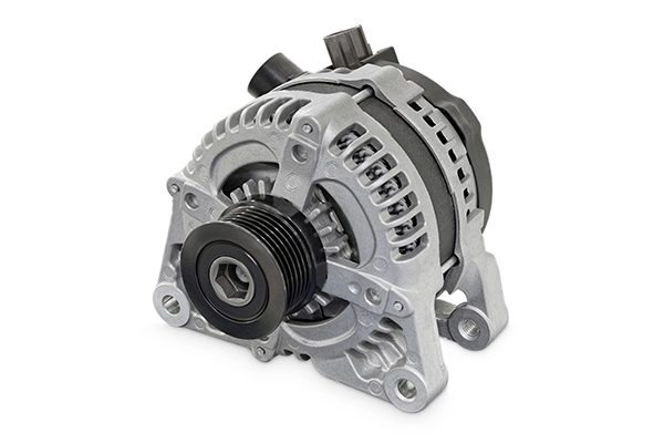Alternator on isolated white background
